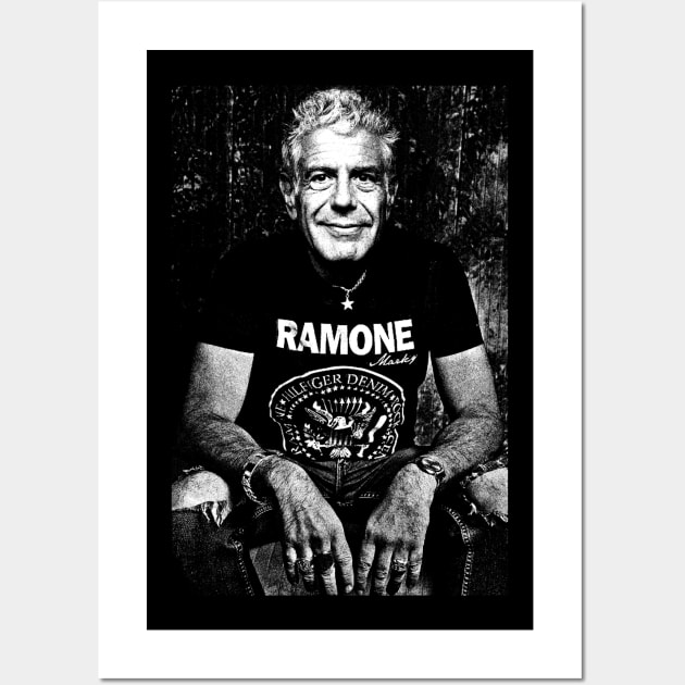 WHITE BOURDAIN PUNK ROCK Wall Art by neng